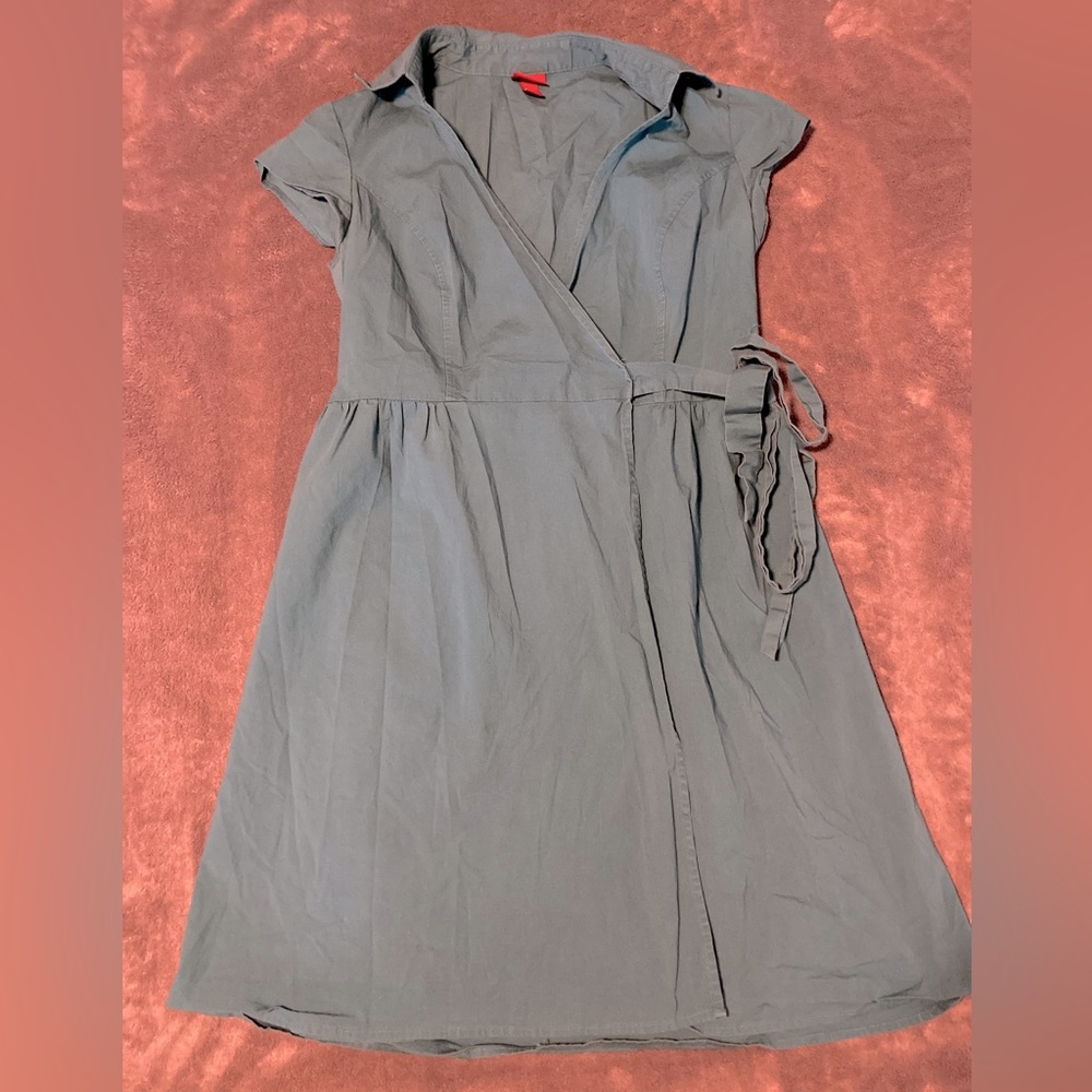 Teal wrap dress!